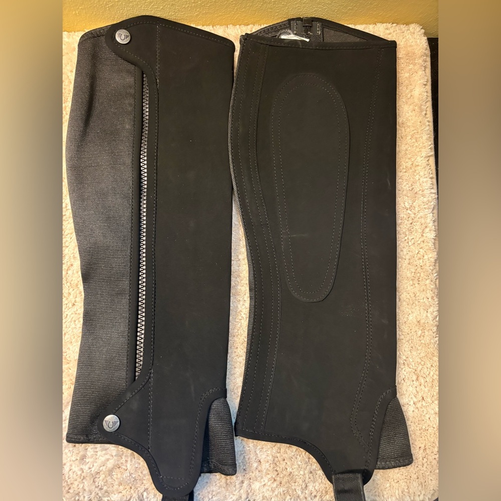 TuffRider Black Half Chaps